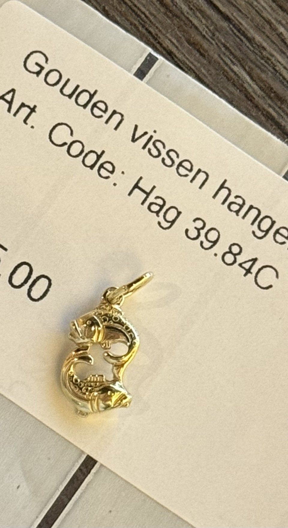 Vintage 14K Gold Fish Pendant